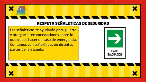 Video seguridad escolar en PPT