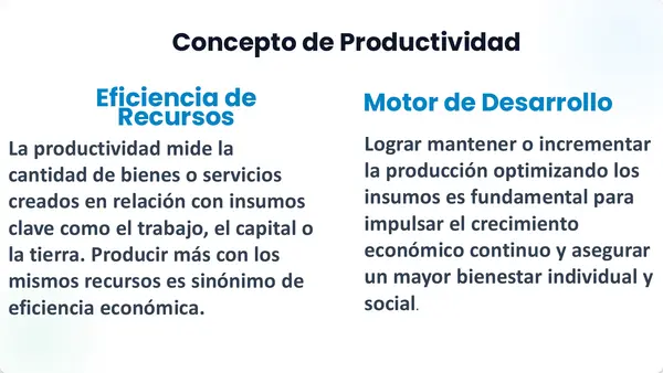 Productividad y jornada laboral