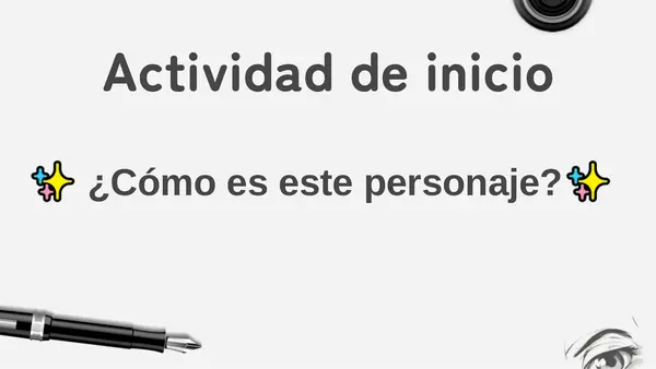 ✨Descripción de personajes literarios✨