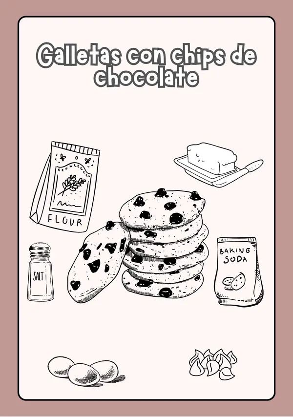 Libro para colorear recetas dulces
