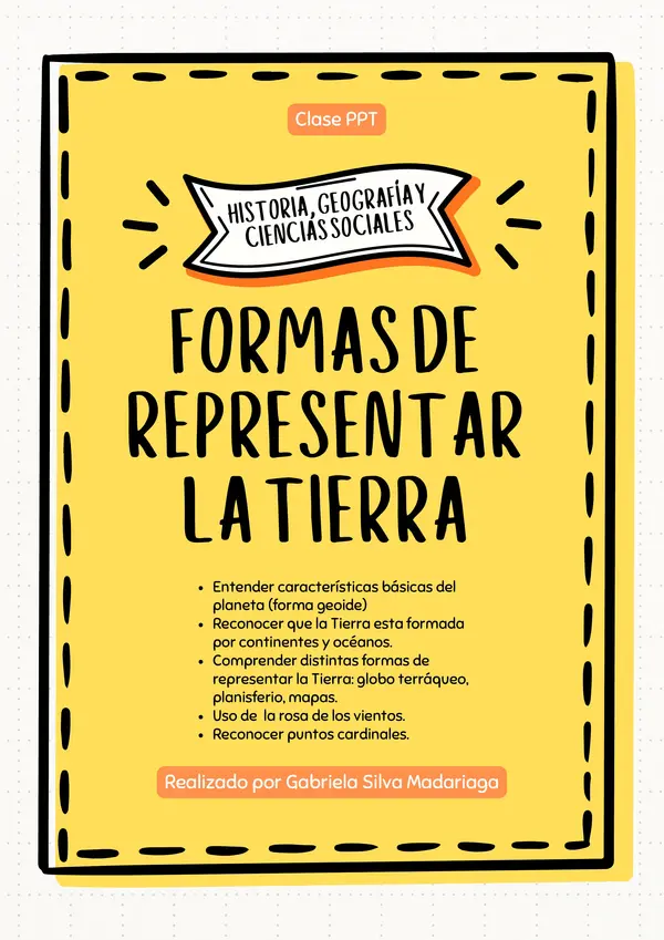 Presentación de clase "Formas de representar el planeta Tierra"
