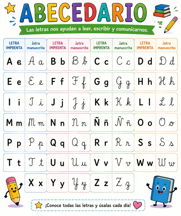 abecedario para mesa