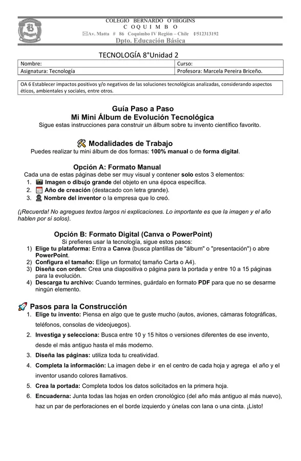 Álbum de evolución tecnológica 