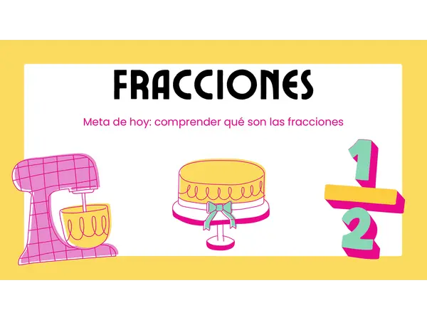 Introducción fracciones 3°