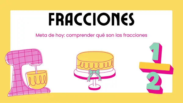 Introducción fracciones 3°