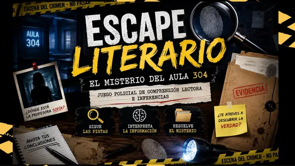 Escape Literario: El Misterio del Aula 304 | Juego de Inferencias y Comprensión Lectora