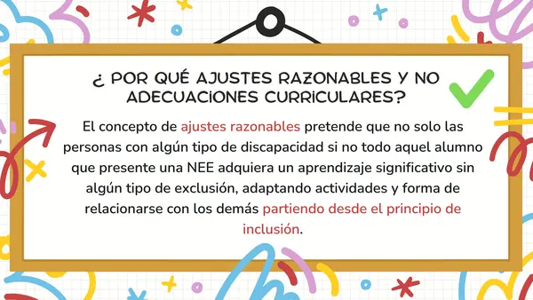 Ajustes Razonables en educación inclusiva 