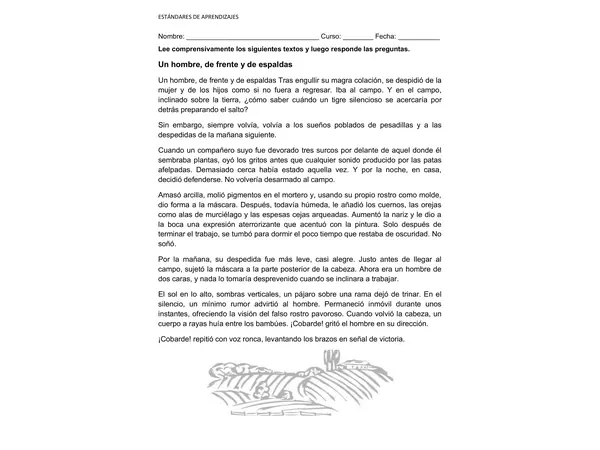 Estándar Lectura 8° 