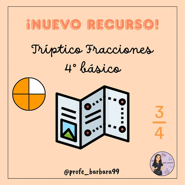 📘 Tríptico de Fracciones – 4° Básico