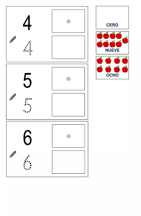Escritura de números (0 al 9)