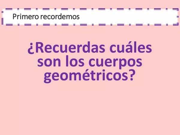 Clasificar cuerpos geométricos según su superficie