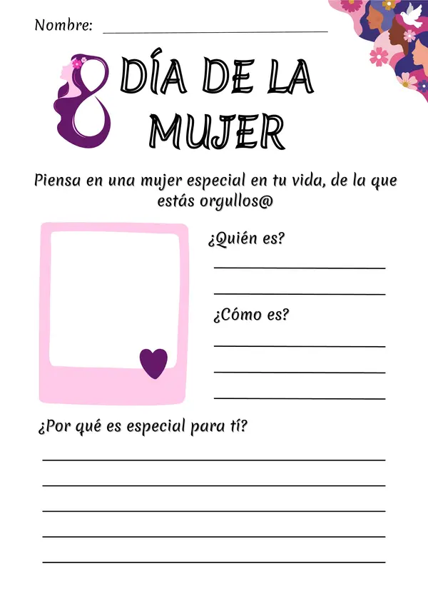 Guía de reflexión – Día de la Mujer 💜