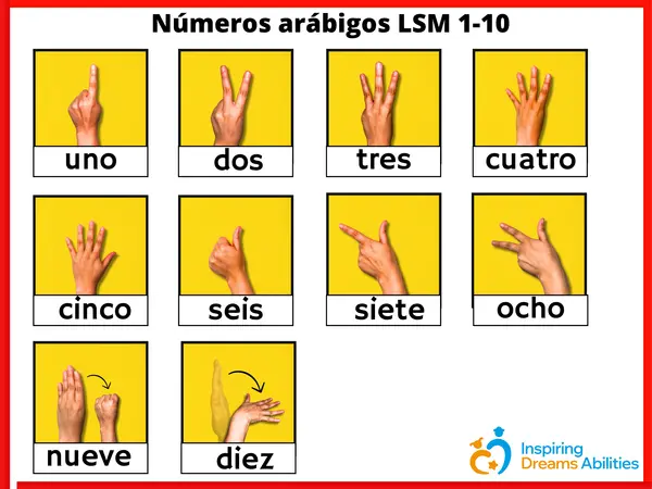 Números arábigos LSM 1-10