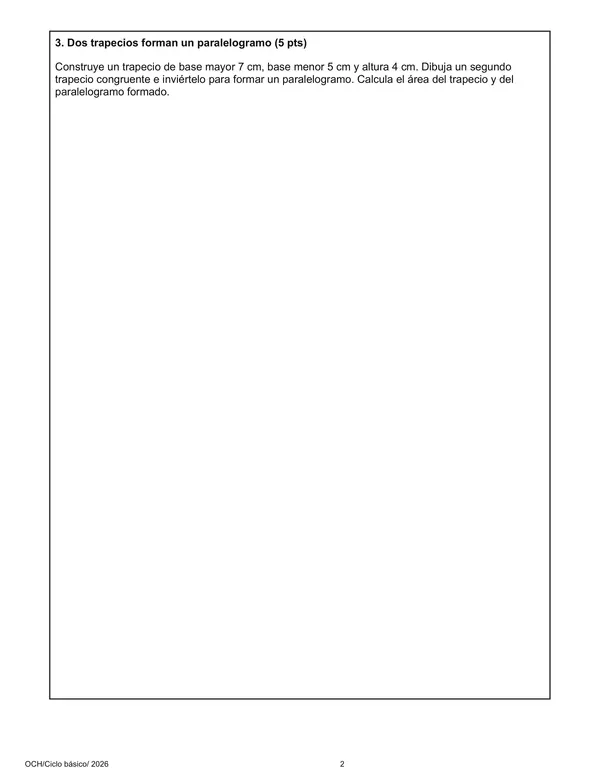 Evaluación Matemática 7° Básico | Geometría, Áreas, Plano Cartesiano y Vectores