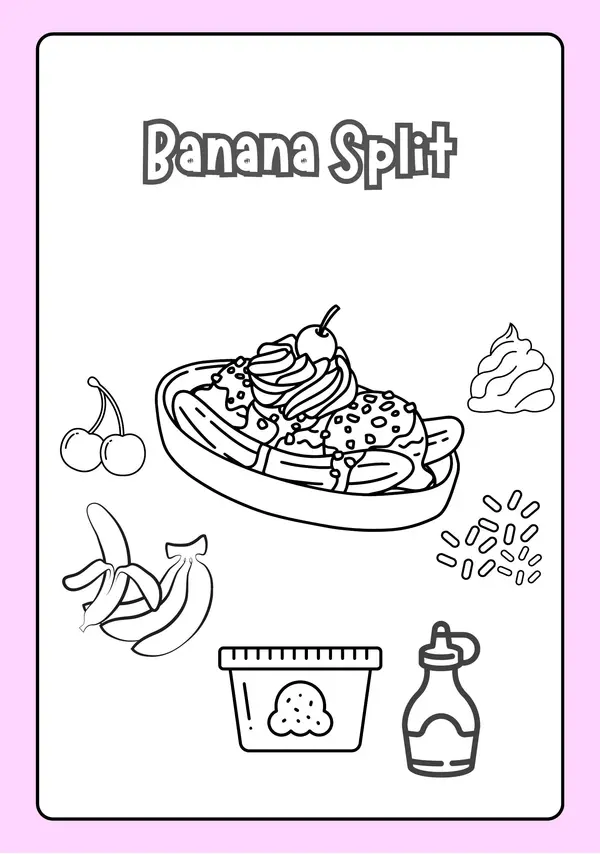 Libro para colorear recetas dulces