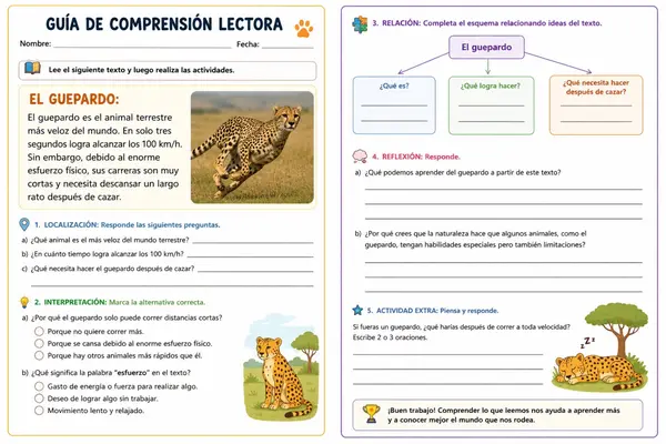 comprensión lectora 1 