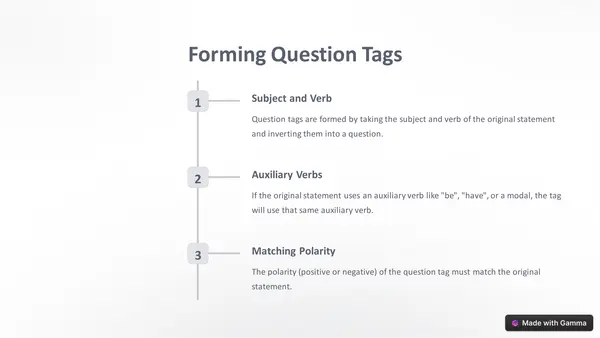 "Introduction to question tags" (En inglés)