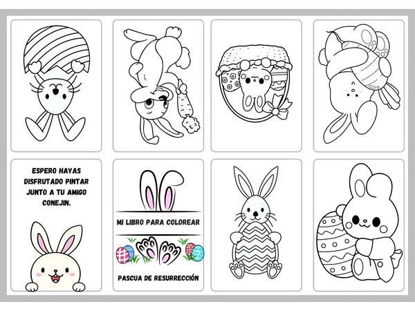 MINI LIBRO PARA PINTAR PASCUA RESURRECCIÓN