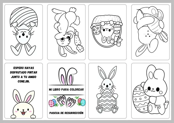 MINI LIBRO PARA PINTAR PASCUA RESURRECCIÓN