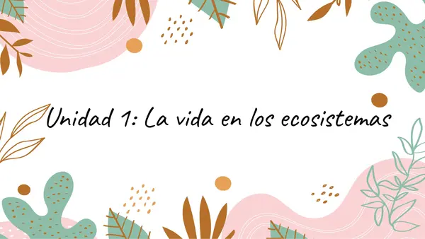 La vida en los ecosistemas 4° básico