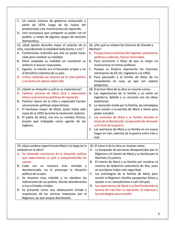 Corrección Persépolis I y II