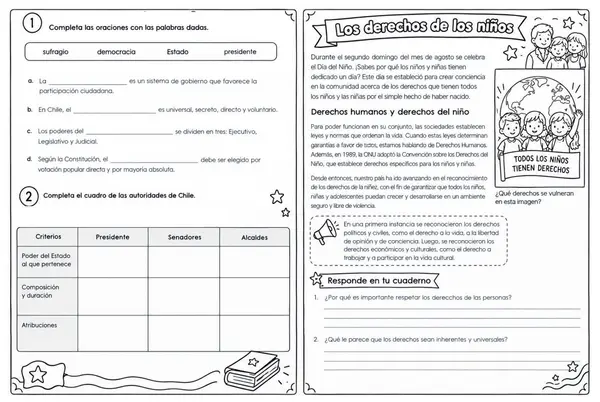 ORGANIZACION DEMOCRATICA Y DERECHOS DE LOS NIÑOS