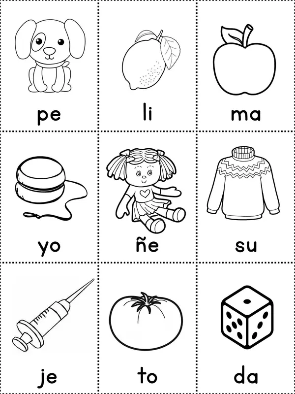 Lotería de sílabas