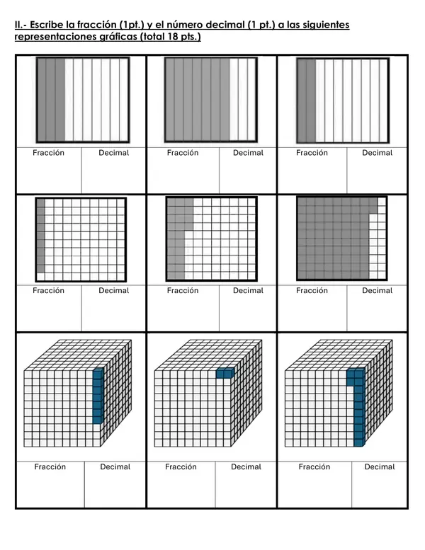 Evaluación Decimales y Fracciones 5° Básico: conversión, orden y operaciones 