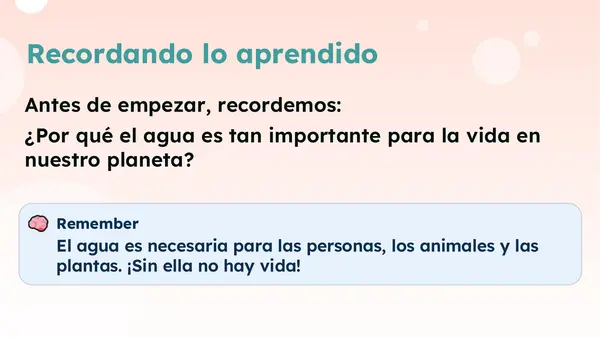 Clase 7 Lección 6 Unidad 3 "Cuidado del agua" 2° Básico