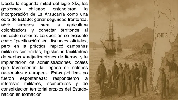 Consolidación del territorio de la araucana-migración
