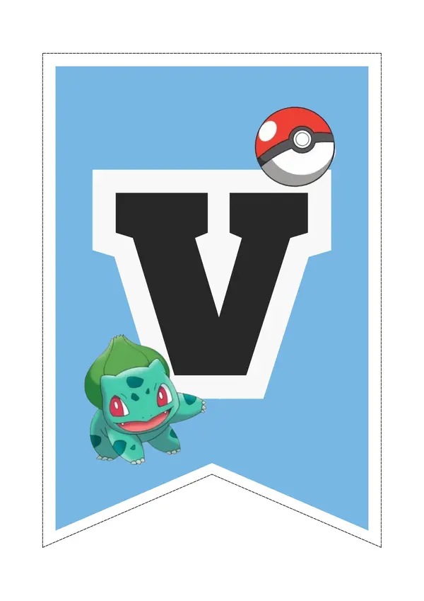 Banderín BIENVENIDOS POKEMÓN