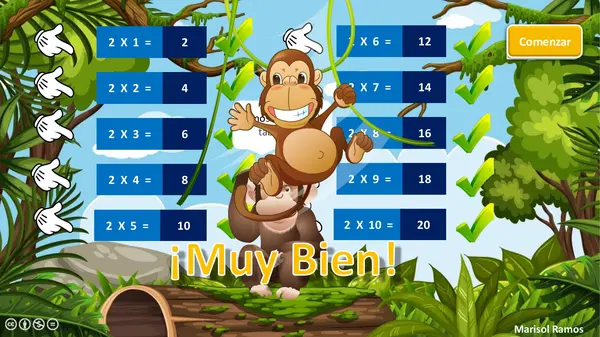 Juego Interactivo Repasemos las Tablas