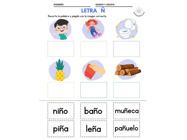 Recorta y pega "letra Ñ"