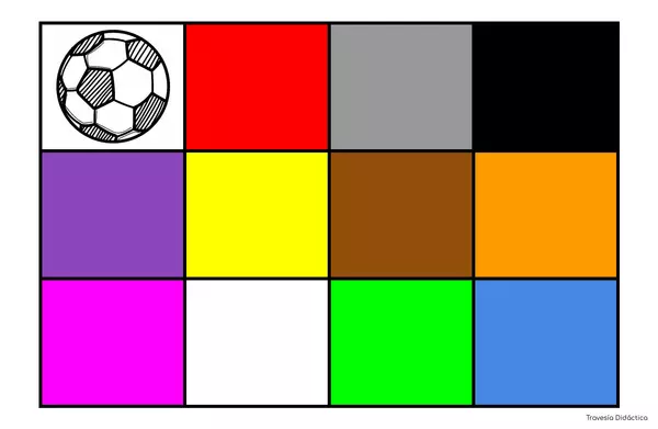 Clasificación de colores con pelotas de Futboll