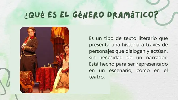 Características del género dramático