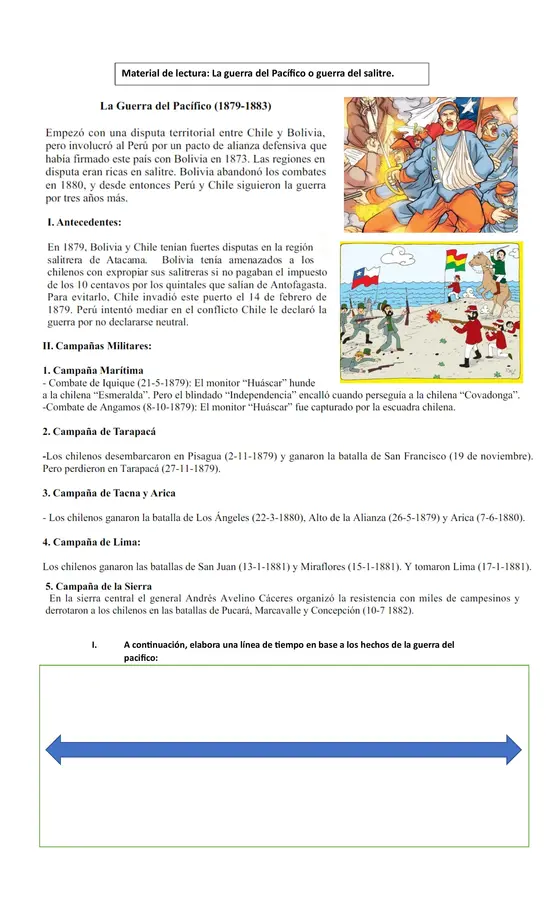 Guía ilustrada la guerra del Pacifico. 