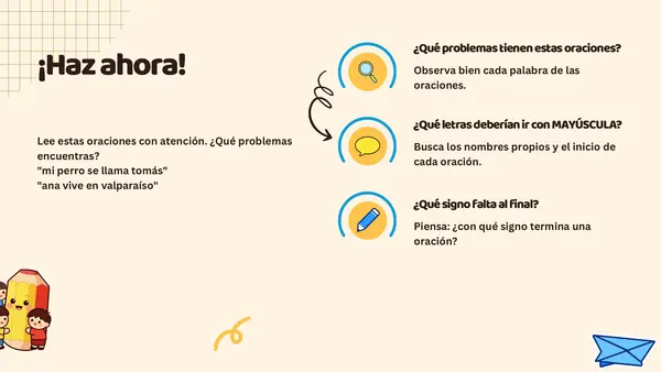 Mayúsculas y Punto Final 