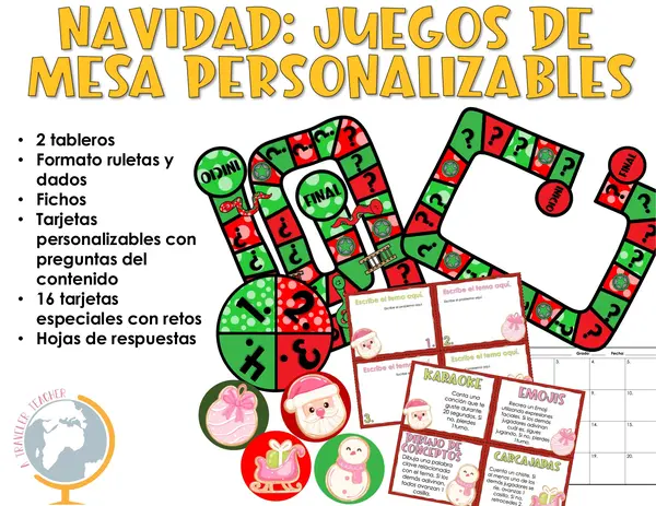 Navidad: juego de mesa personalizable