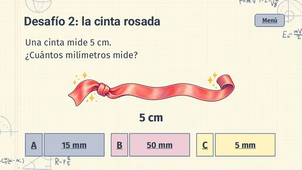 Quiz interactivo - Mediciones y longitud -  2° básico