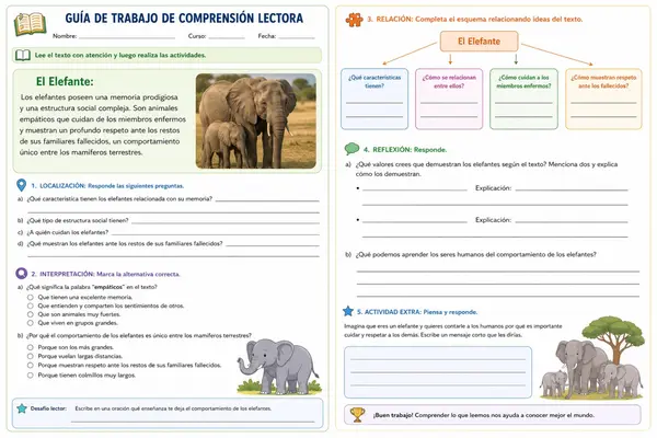 comprensión lectora 1 