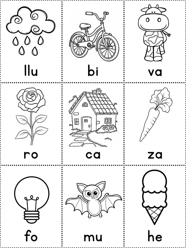 Lotería de sílabas