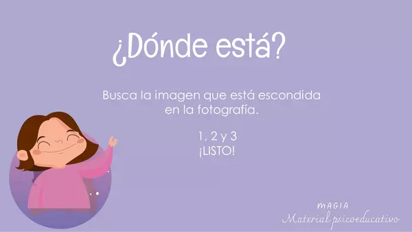 ATENCIÓN Y CONCENTRACIÓN "¿DÓNDE ESTÁ?"