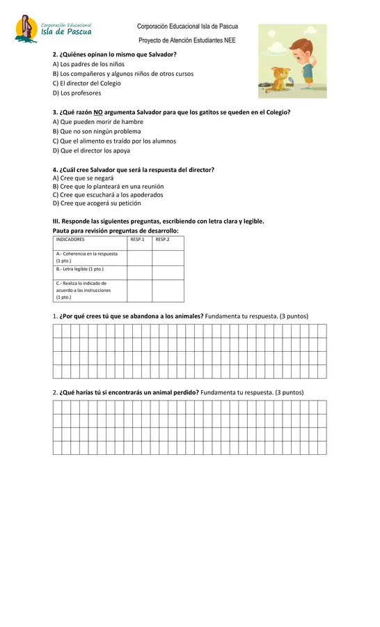 EVALUACIÓN SOLEMNE 5° BÁSICO LENGUAJE Y COMUNICACIÓN (A.C)
