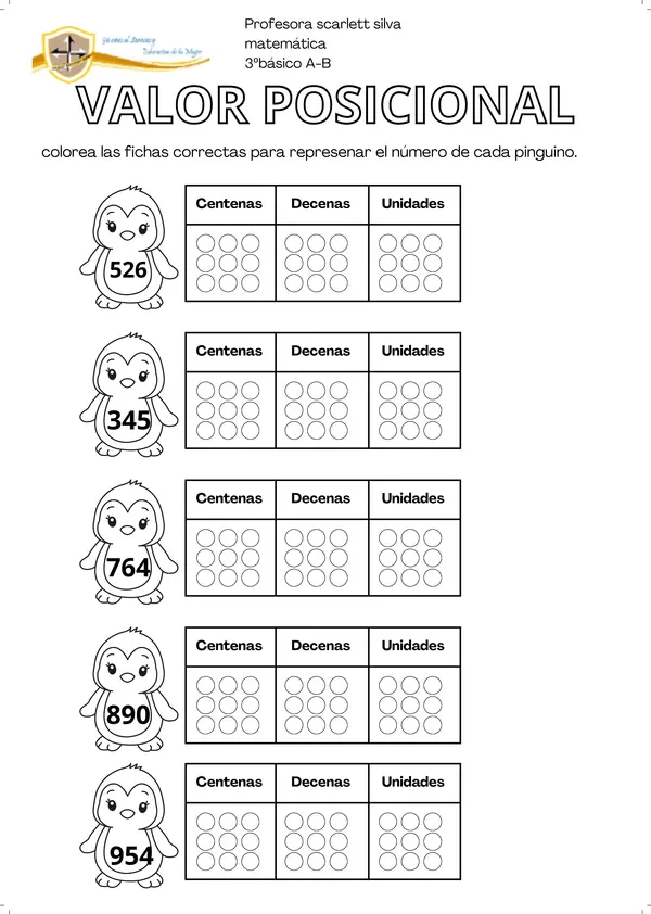 Ficha de valor posicional 