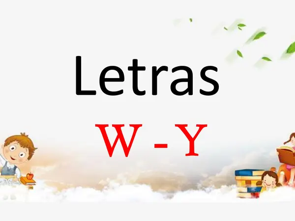 Letra w - y 