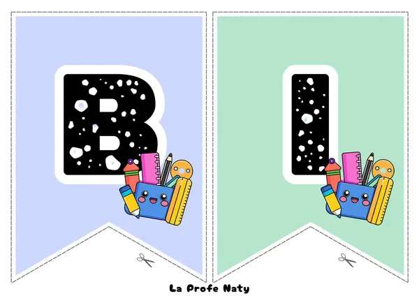 Banderines Bienvenidos Escolar