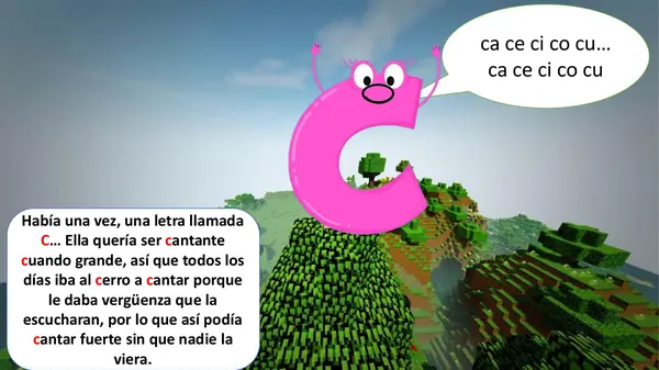 Cuento interactivo letra C