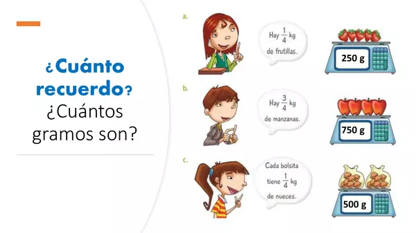 Matemática 3°básico- medición de masa Clase 4