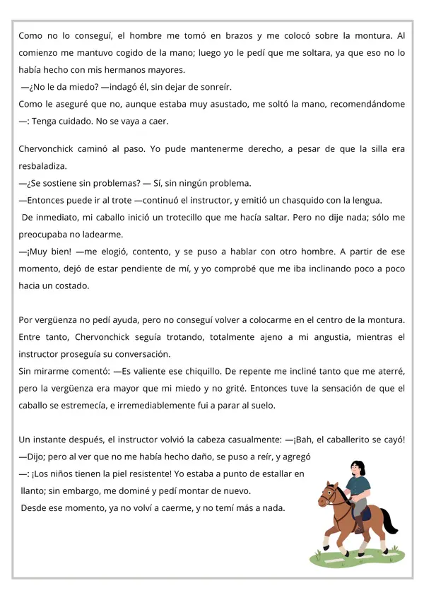 Ensayo SIMCE Lenguaje 4to básico N°5