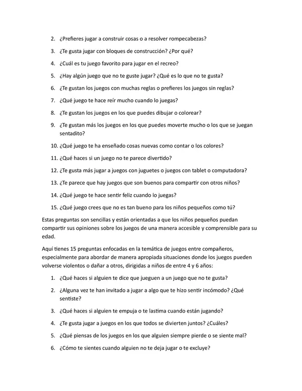preguntas para encuesta verbal juegos buenos y no tan buenos 